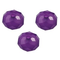 13mm Slīpeta Rondo Purpura 10gab.