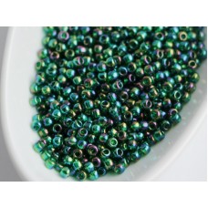 11/0 Toho Rainbow Green Emerald 11-179 (10g)