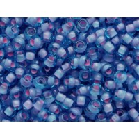 11/0 Toho Transparent Aqua Blue Pink Line 11-938 (10g)